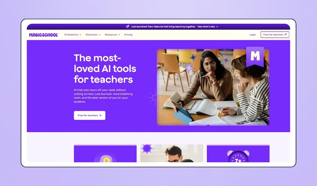 Screenshot of MagicSchool's interface