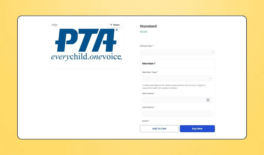 Screenshot of Givebacks's interface