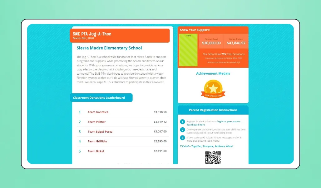 Screenshot of FundHub's interface