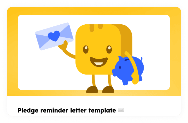 Pledge reminder letter image