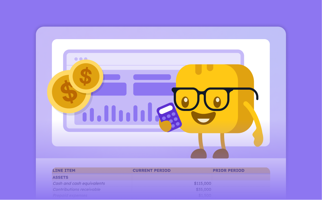 Nonprofit balance sheet report template