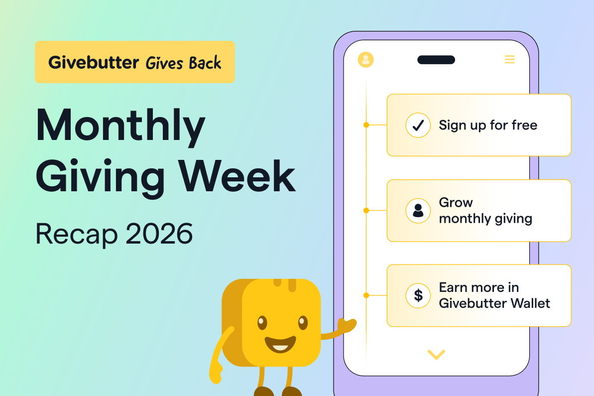 Mr. Butter with a recurring giving form on phone