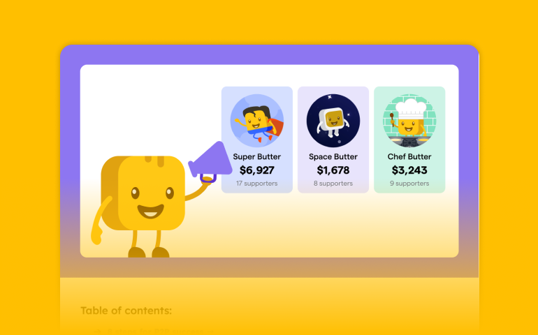 Peer-to-peer fundraising graphic