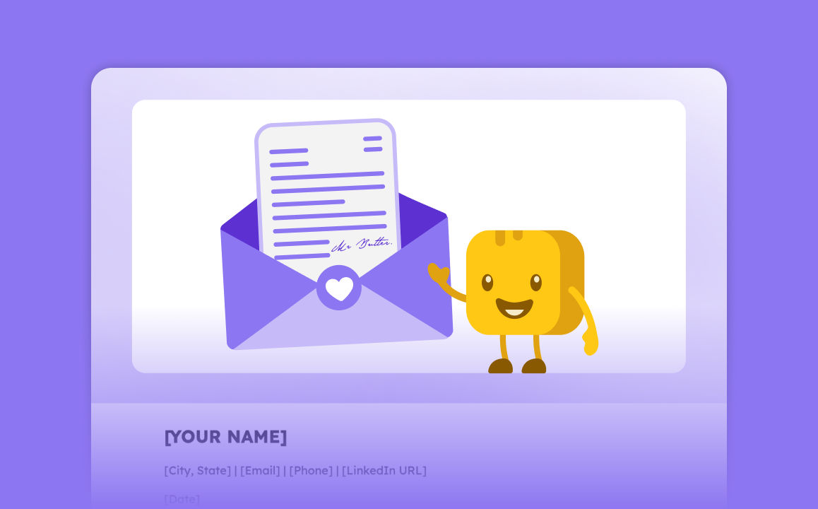 Nonprofit cover letter template