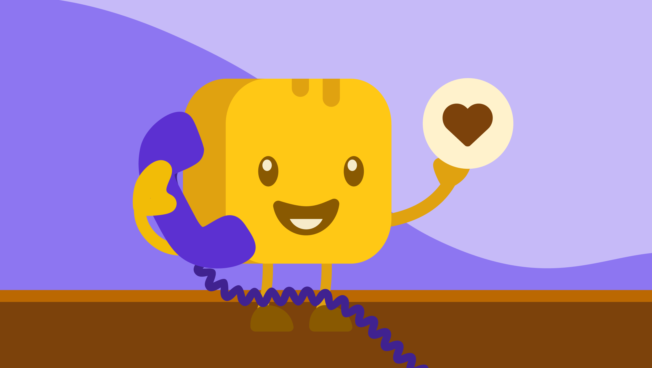 Mr Butter in a phonathon fundraiser