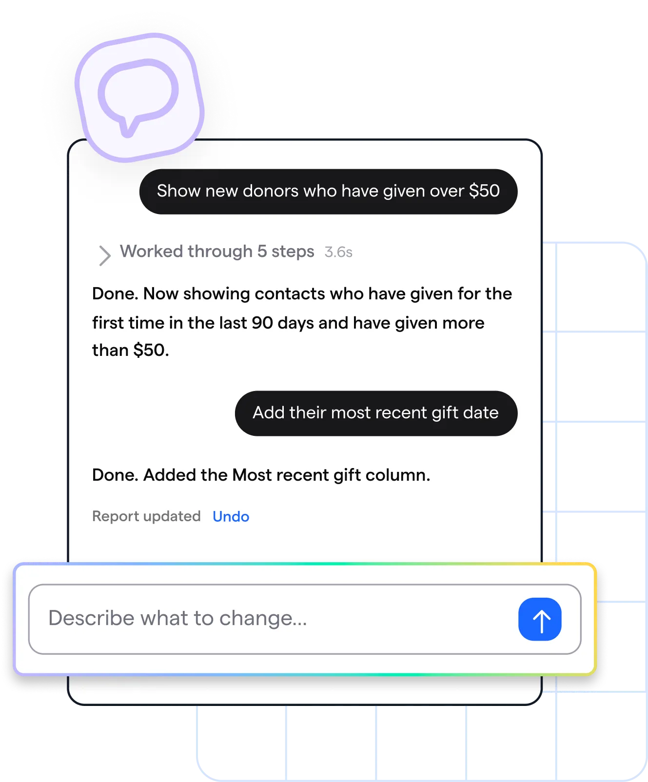 screenshot of a chat