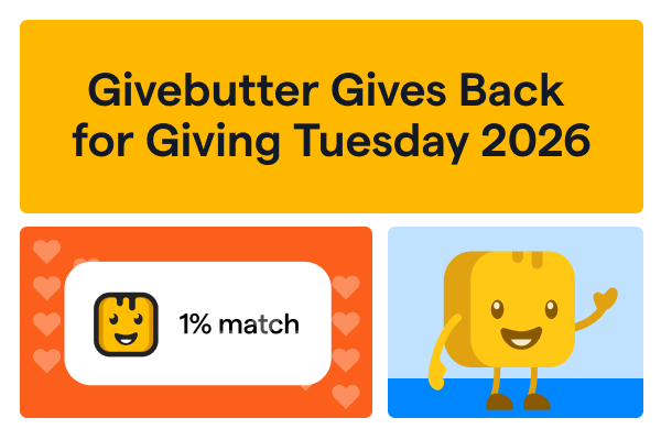 Giving Tuesday 2026 Givebutter match