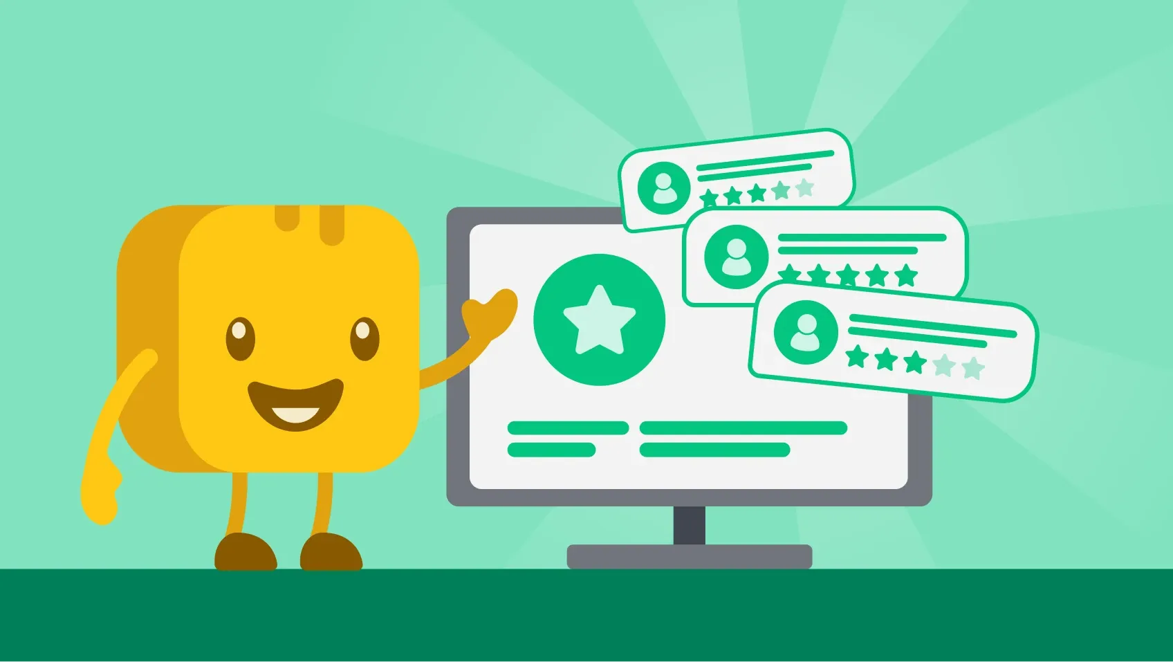 Mr Butter reading DonorPerfect reviews form nonprofits