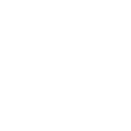 White plus icon on a transparent background.