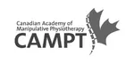 Logo of the Canadian Academy of Manipulative Physiotherapy (CAMPT) featuring stylized maple leaf design.