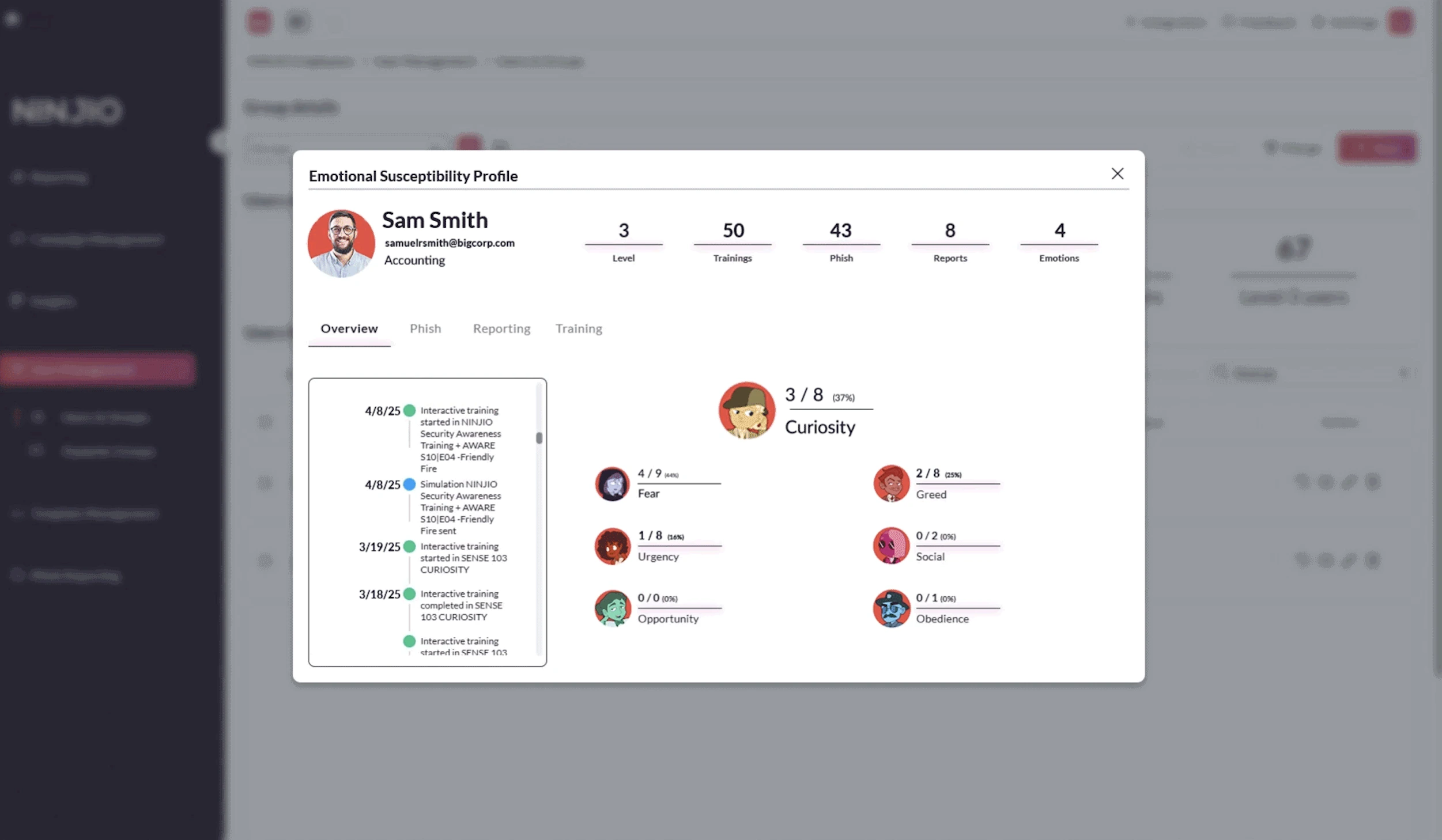 Ninjio phishing simulation tool