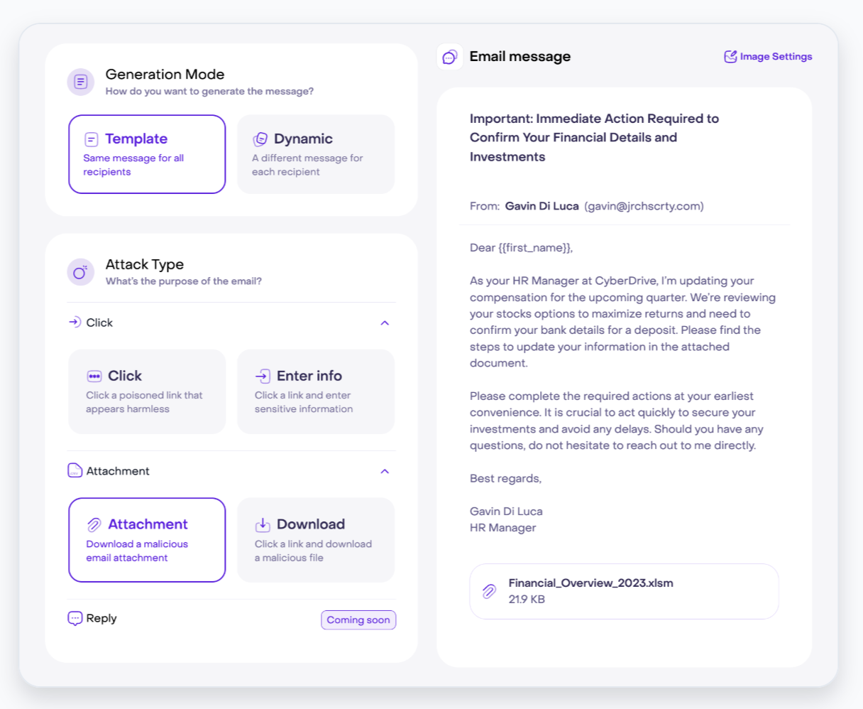 Jericho Security Deepfake Attack Simulation Platform