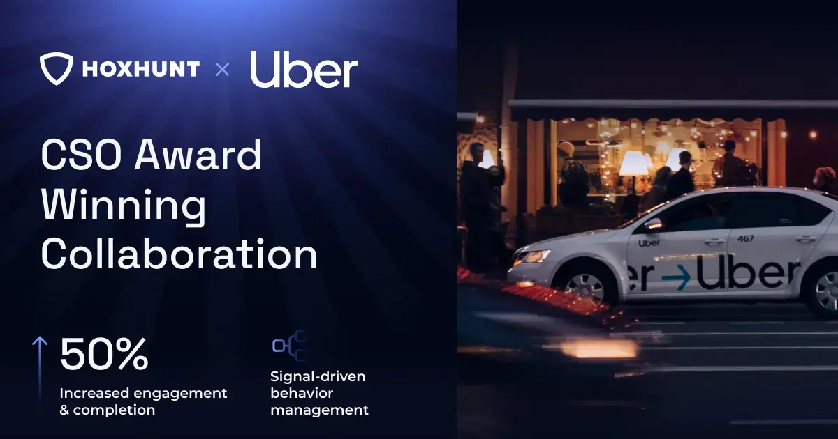 Uber reduces human risk with CSO Award-winning signal-driven behavior management