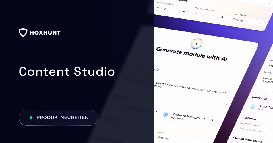 Content Studio: Wie sich die Content-Lücke im Security Awareness Training schließen lässt