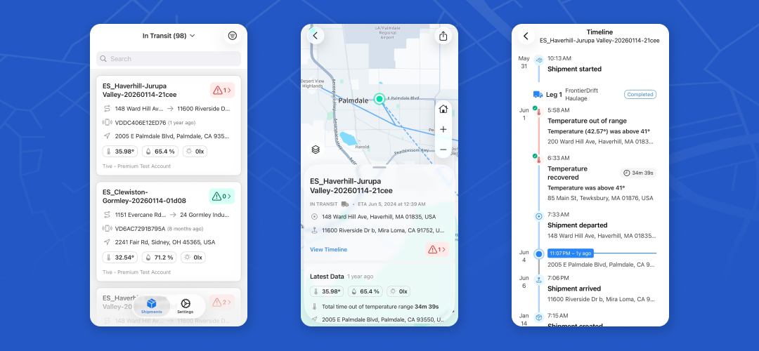 The Tive Mobile App: A Supply Chain Watchtower in Your Pocket