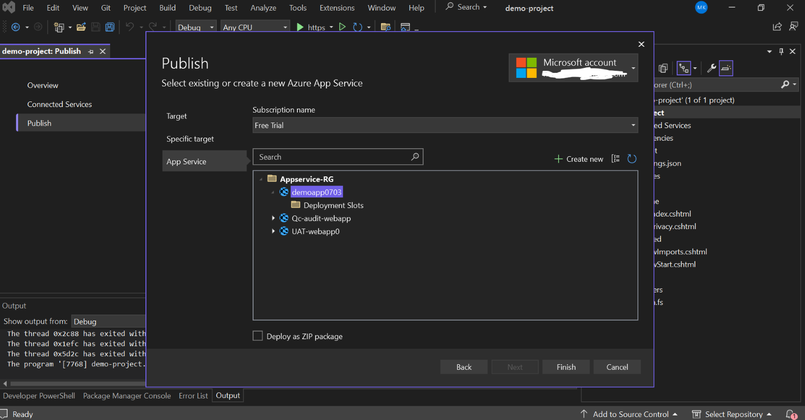 Azure App Service (windows)