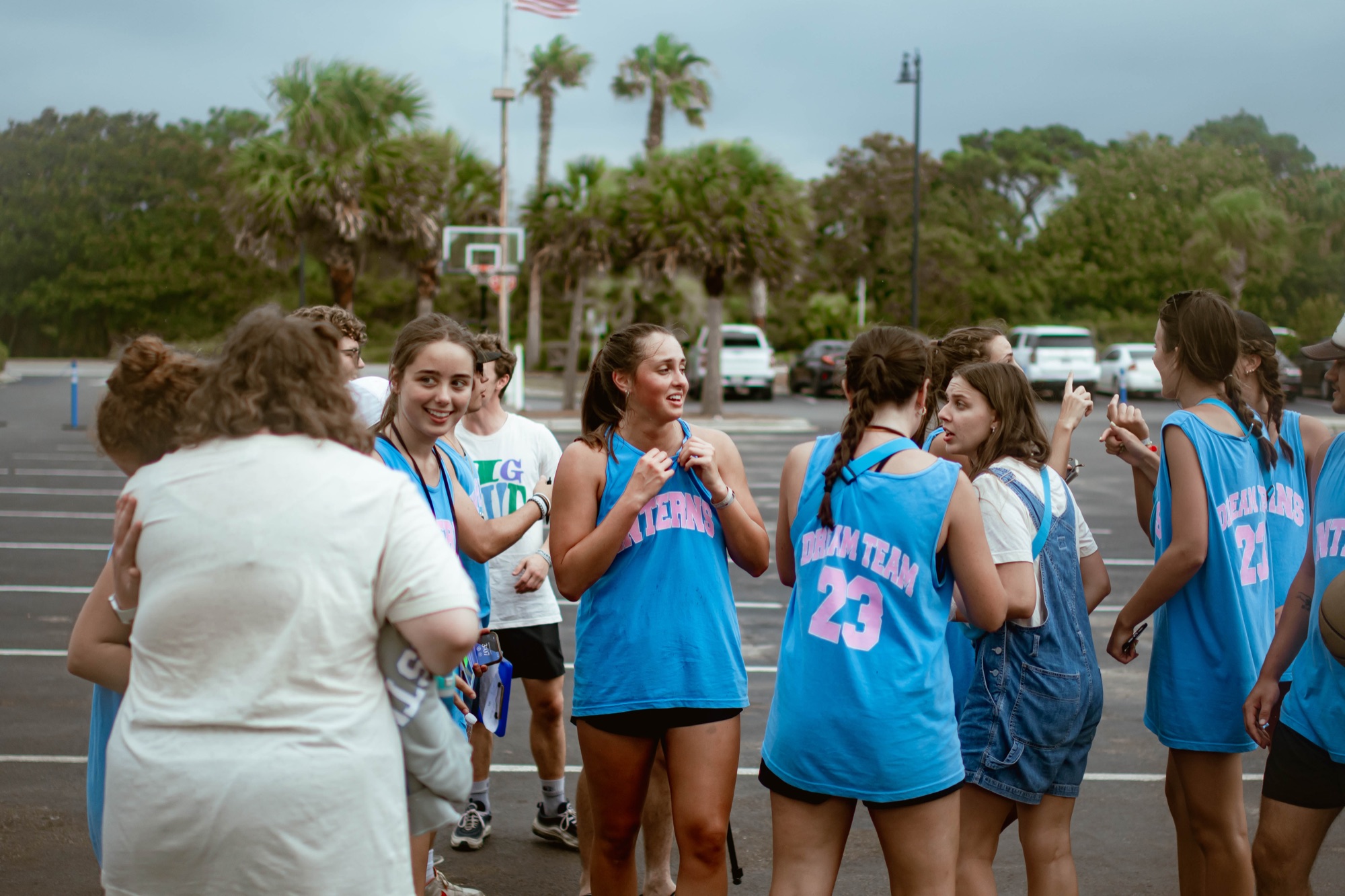 Students spending time together during recreation at BigStuf camp