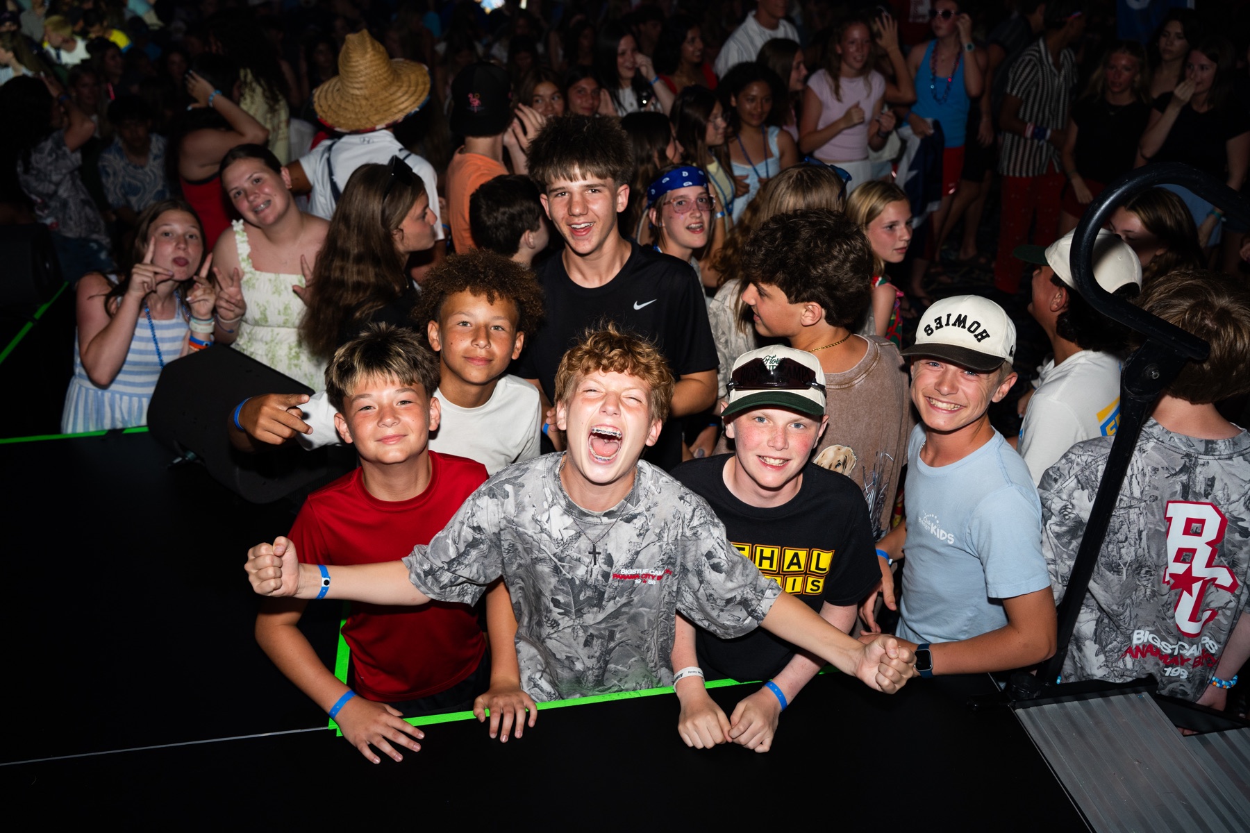 Students laughing together during a BigStuf 2026 camp session