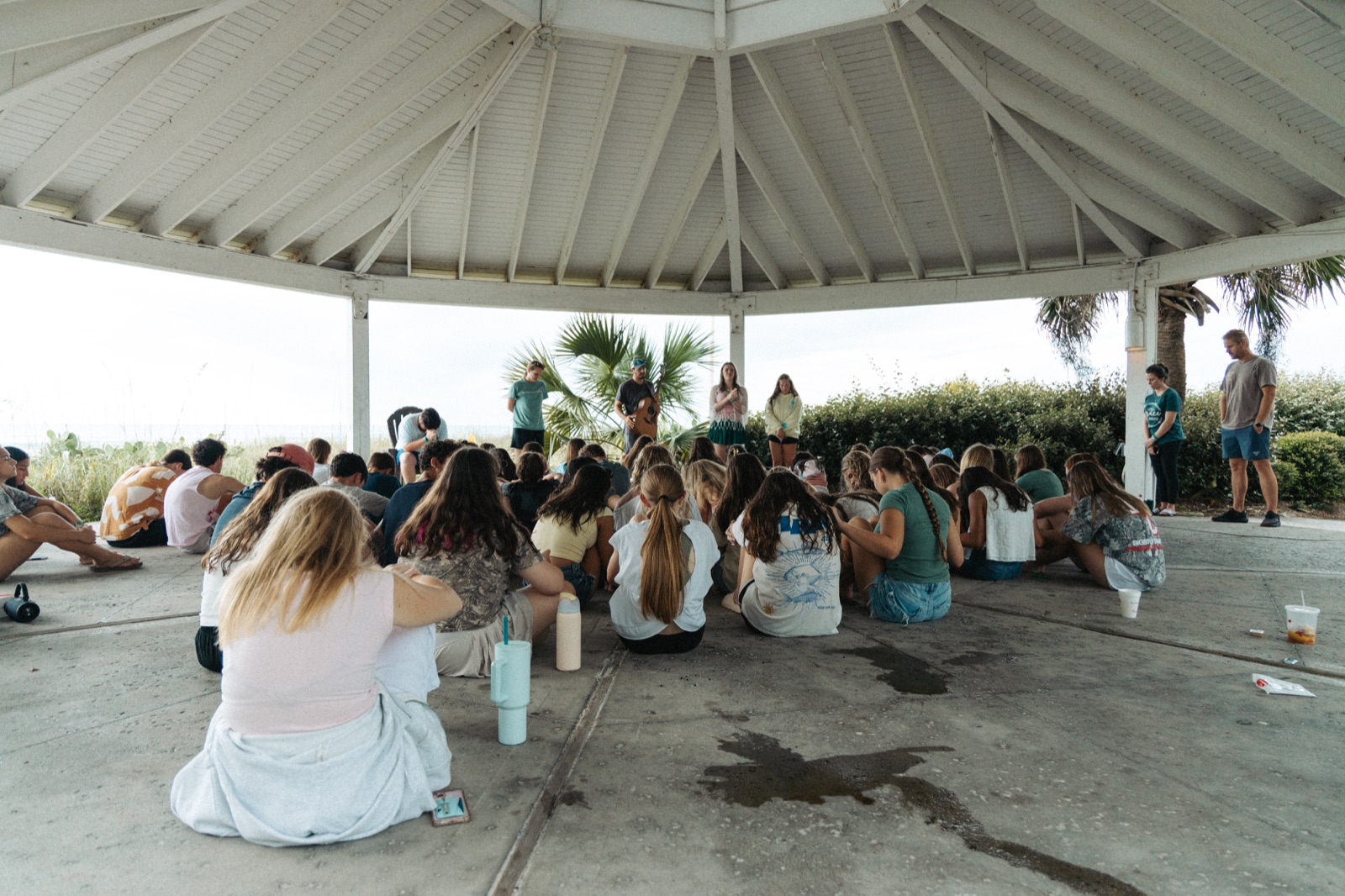 BigStuf 2026 students and leaders gathered for an outdoor small group
