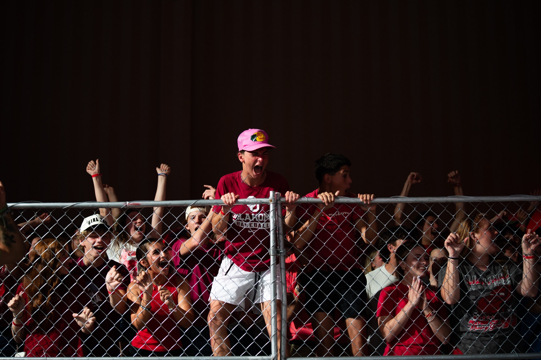 Students cheering together during a BigStuf 2026 camp gathering