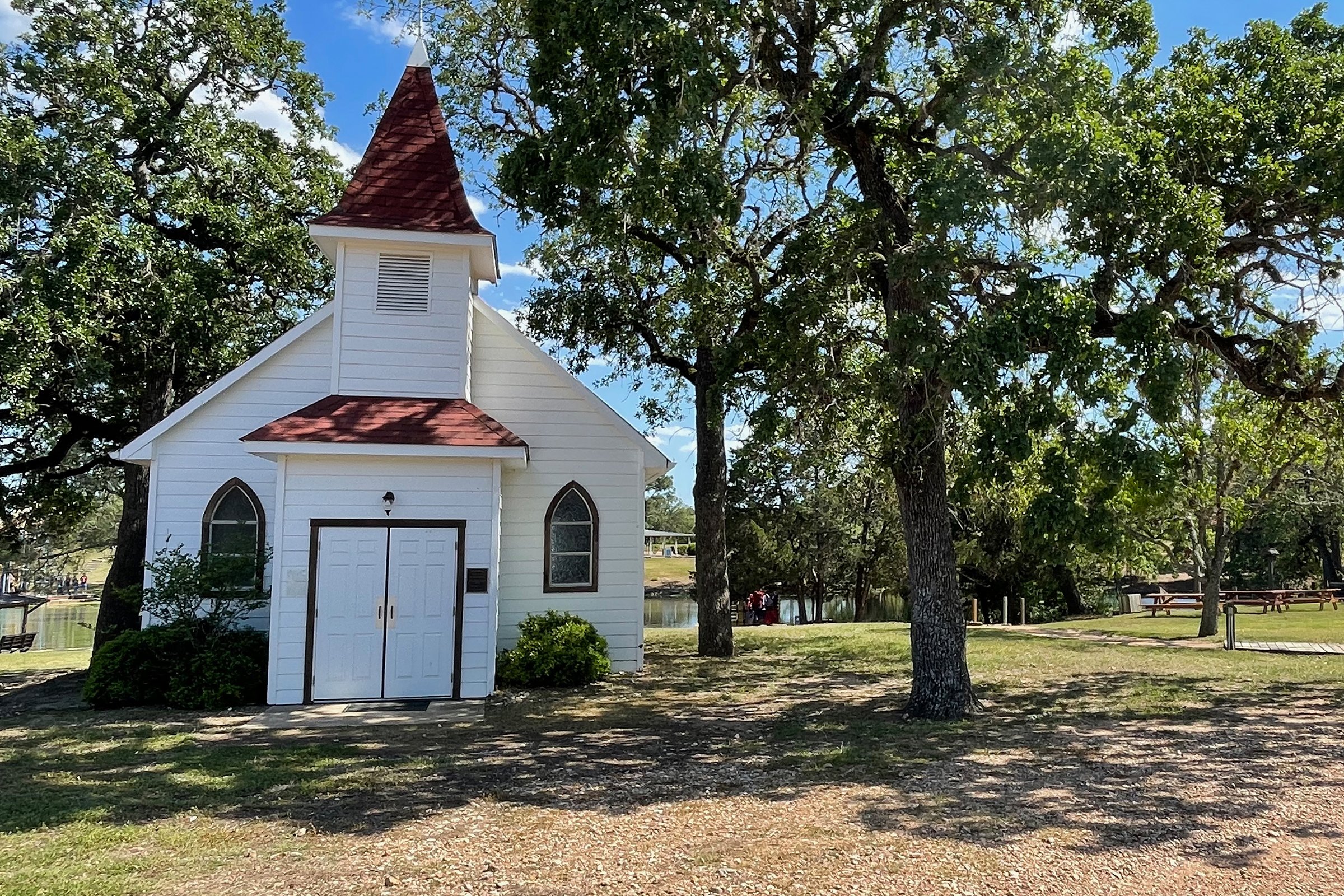 A view across the Camp Tejas property
