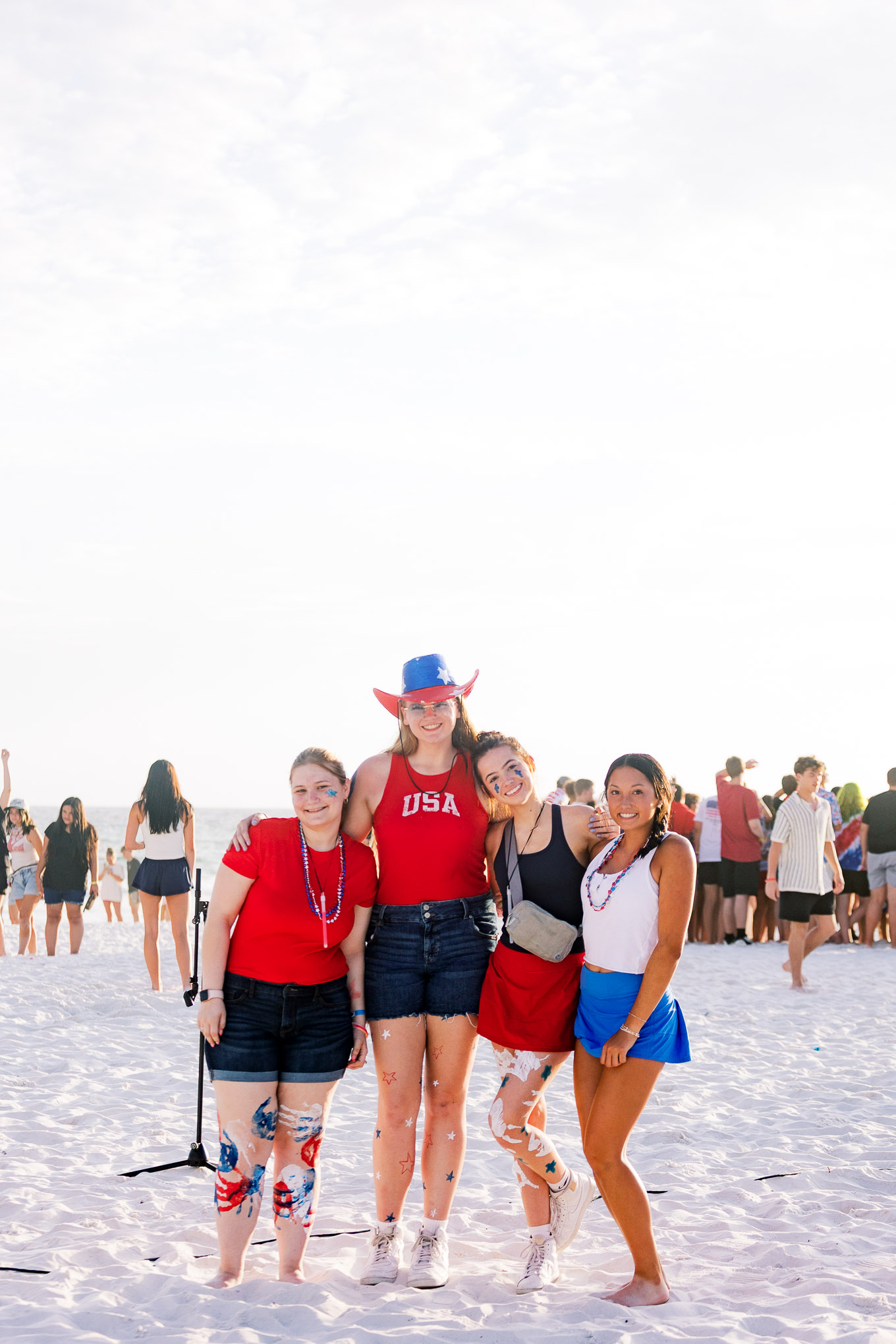 Students enjoying beach recreation at BigStuf Florida