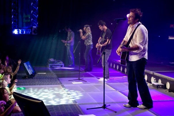 BigStuf worship band performing during the 2008 camp season