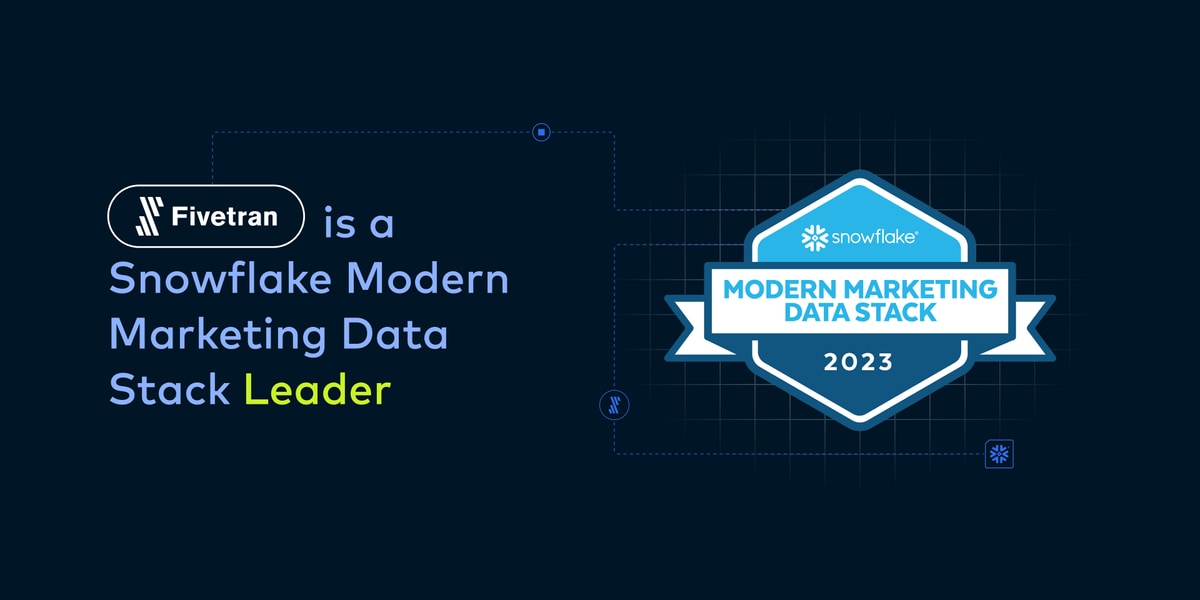 Fivetran named leader in Snowflake’s Marketing Data Stack report