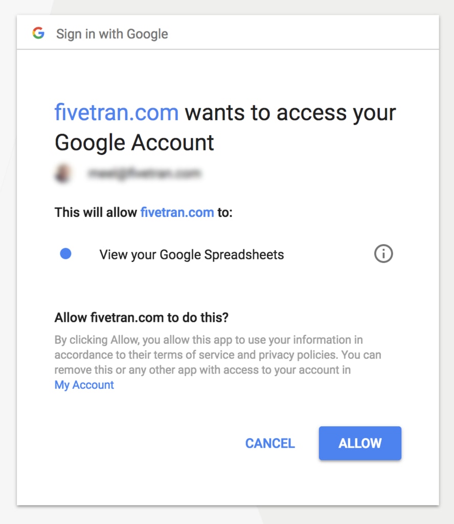 Fivetran Announces New Google Sheets Permissions, Security Options