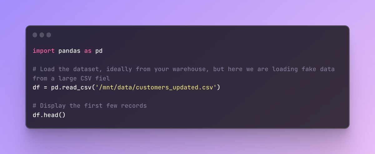 our customer data