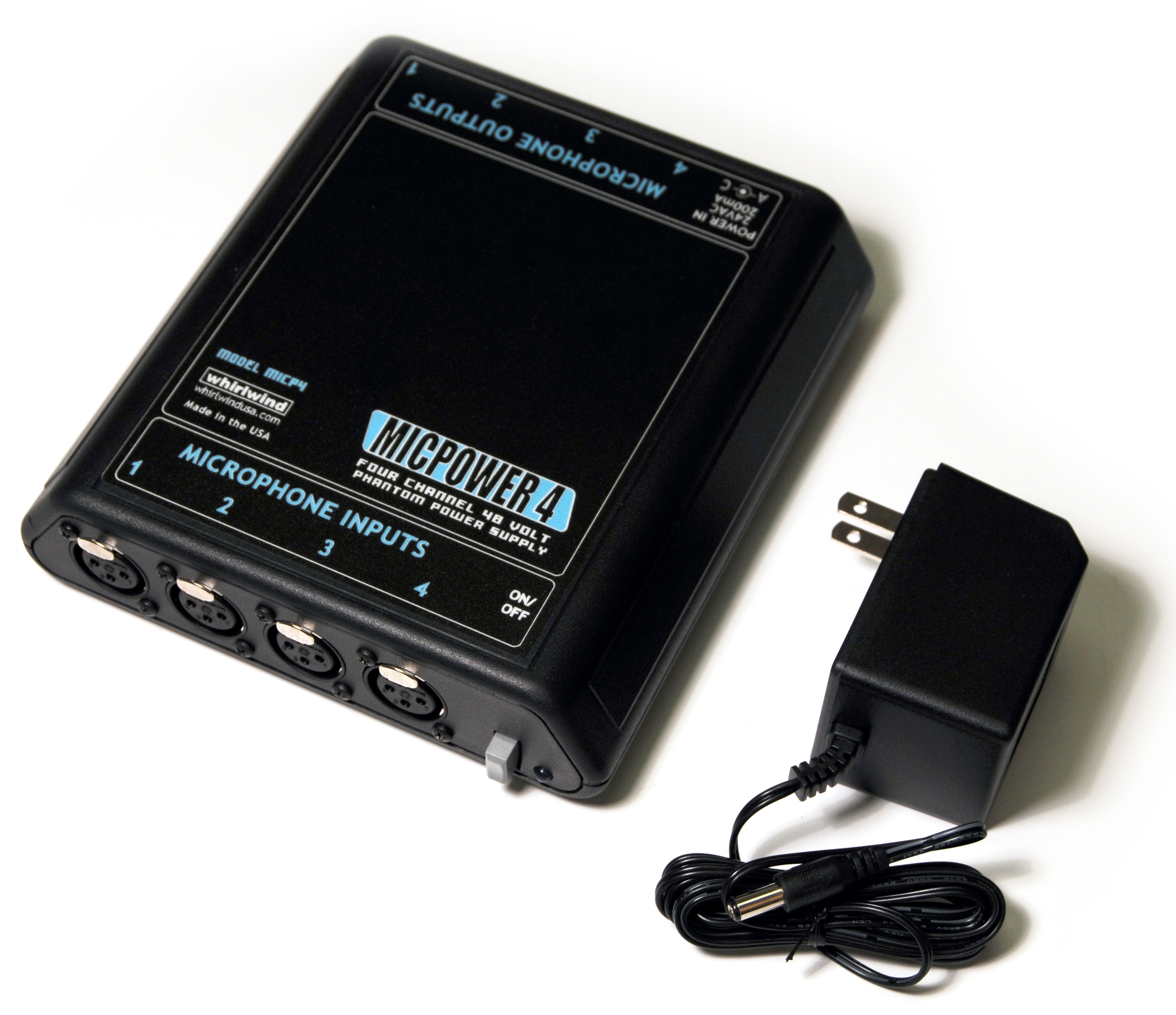 whirlwind MICPOWER ファントム電源供給 マイク PA MICPOWER 4