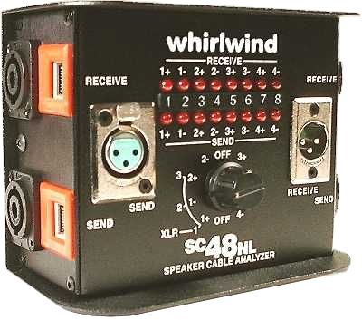 Whirlwind SC48RJ Tester Whirlwind SC48RJ XLR⁄RJ45 Cable Tester - Black for sale online | eBay