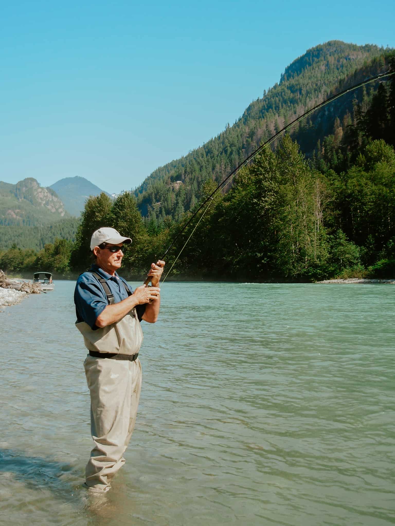 A Fraser River Lodge fly fishing guided trip on the Lillooet River