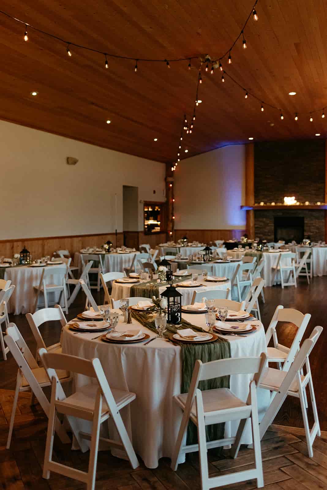 The events hall at the Fraser River Lodge near Harrison