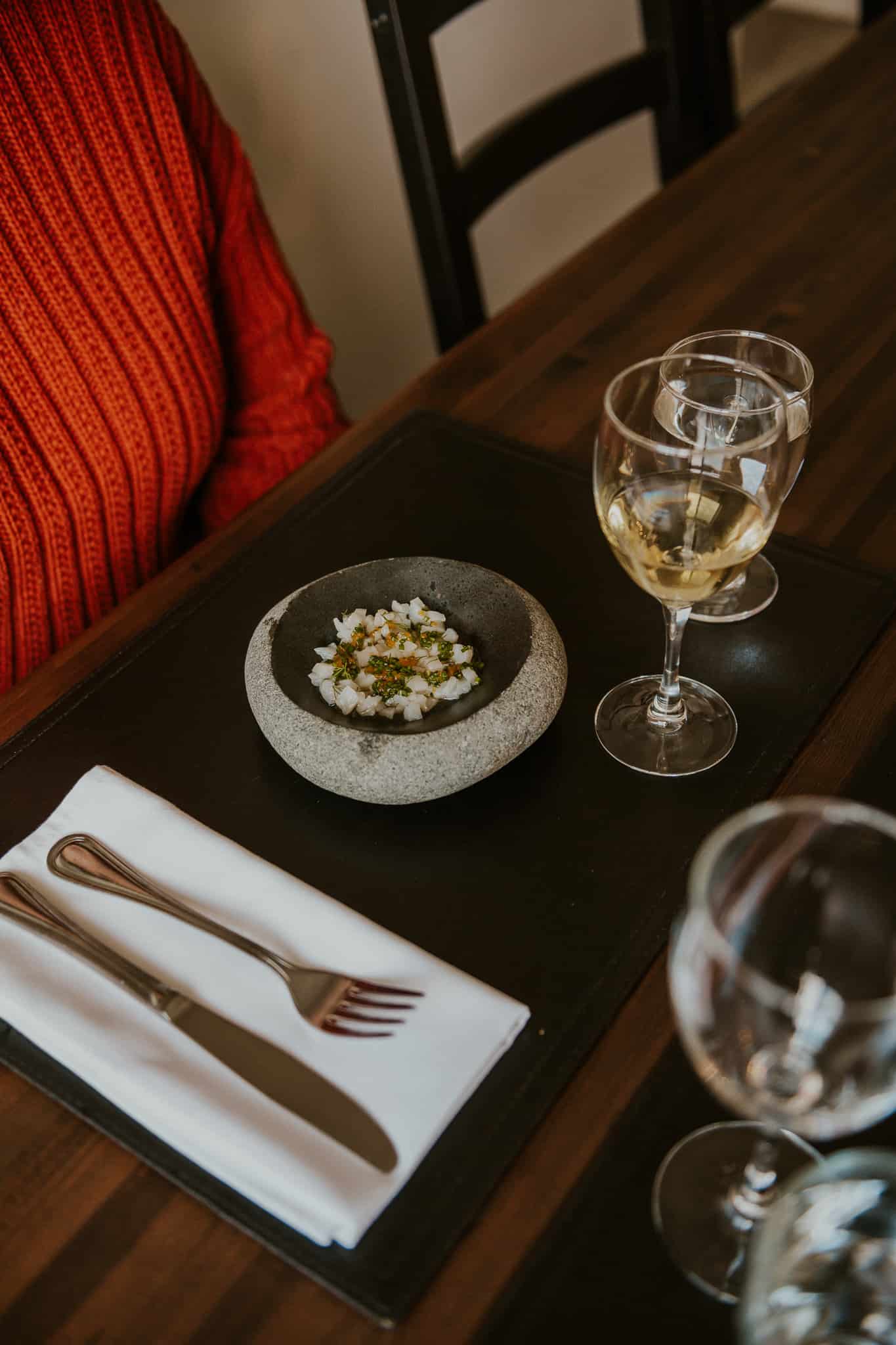 gourmet food at the lodge