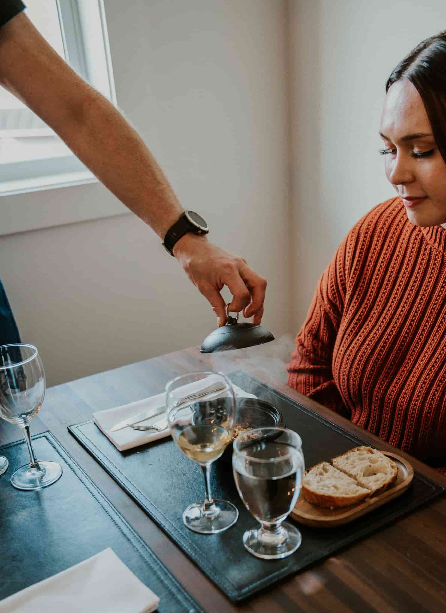 gourmet food at the lodge