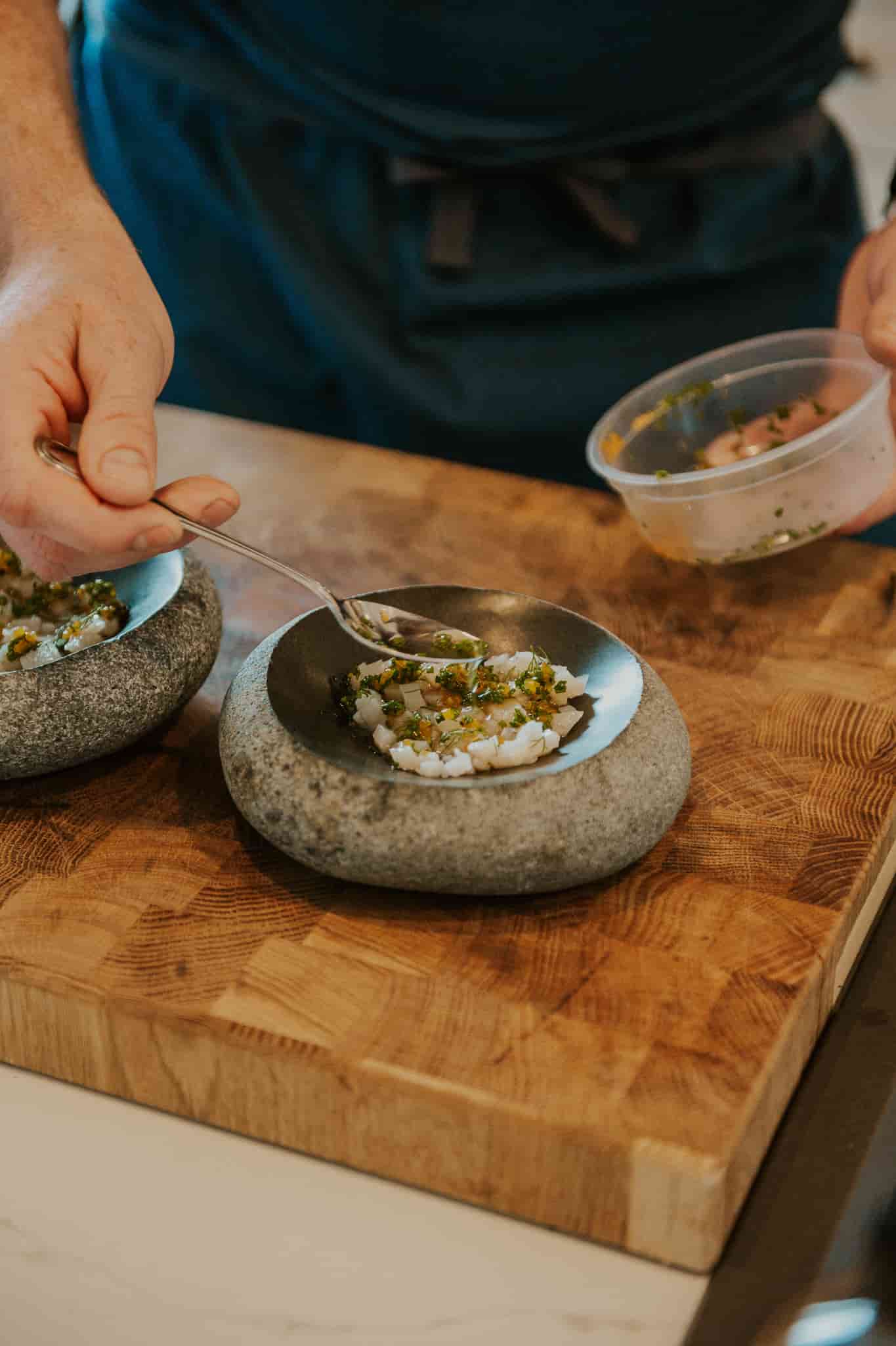 gourmet food at the lodge