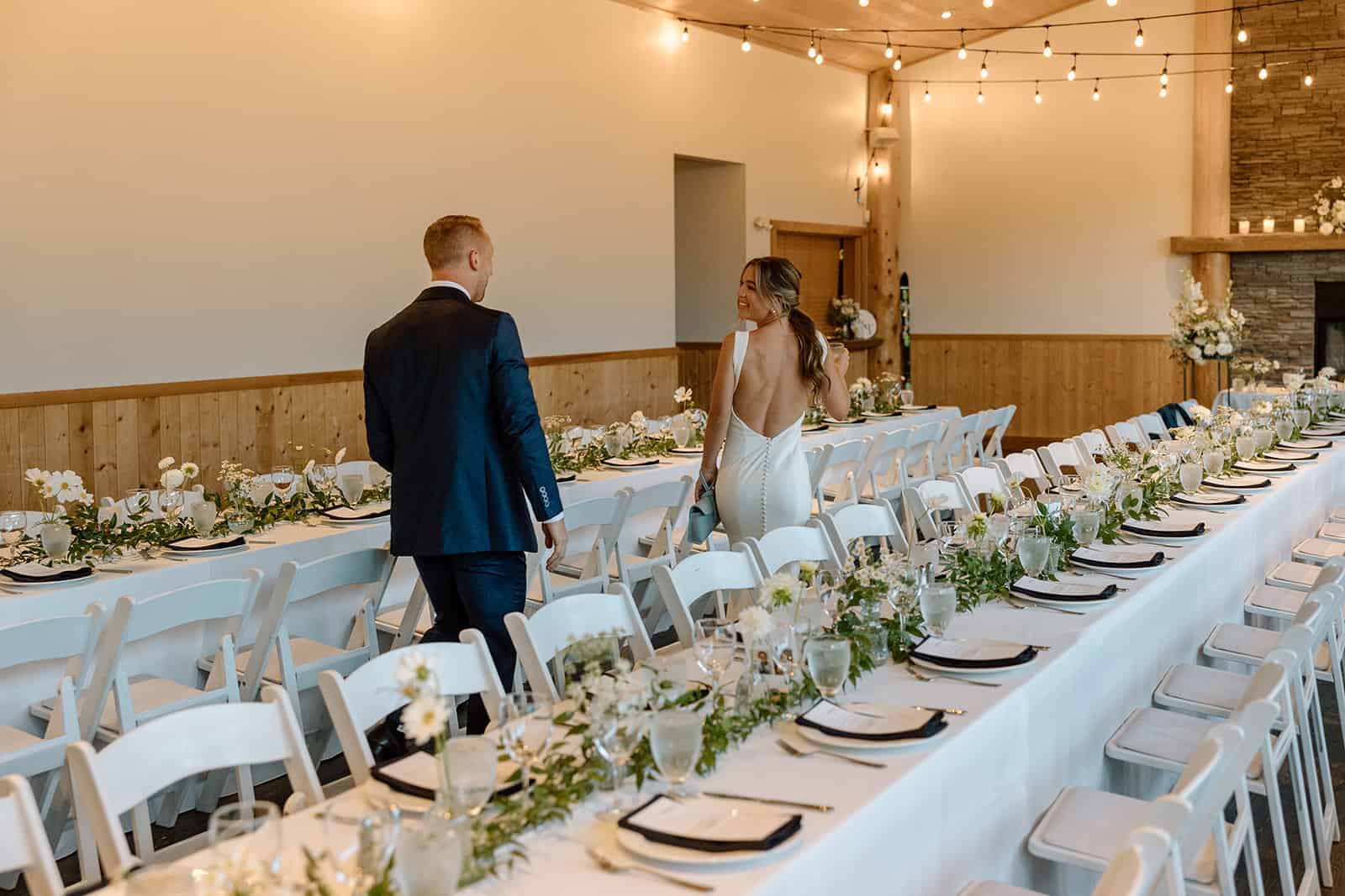a wedding couple at the fraser river lodge