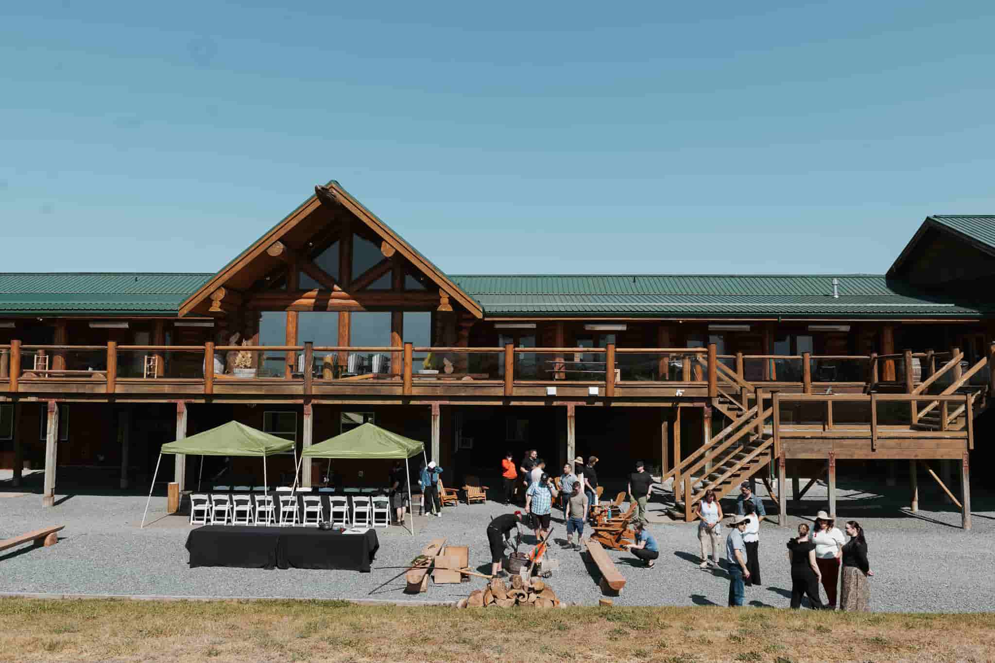 An indigenous lunch event at the Lodge