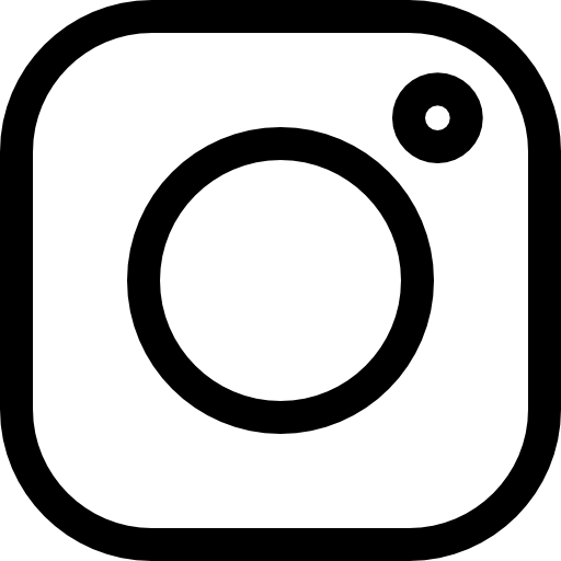 Instagram app icon showing a rounded square with a circle inside and a small circle in the top right corner.
