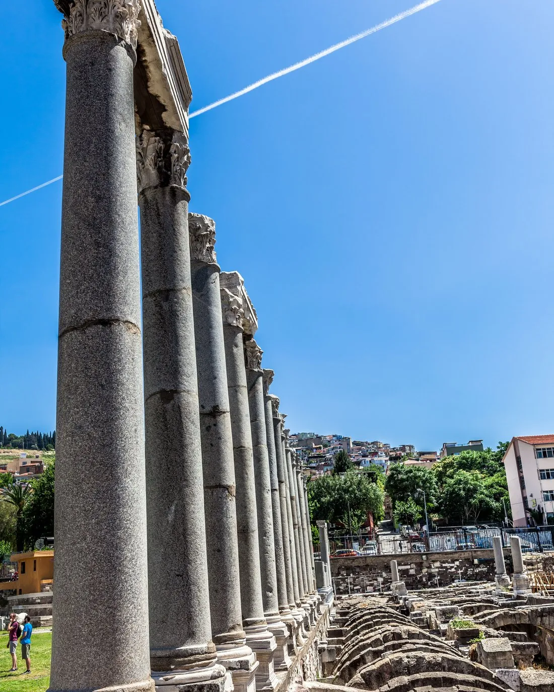 Columns of the ancient agora in Smyrna, modern Izmir