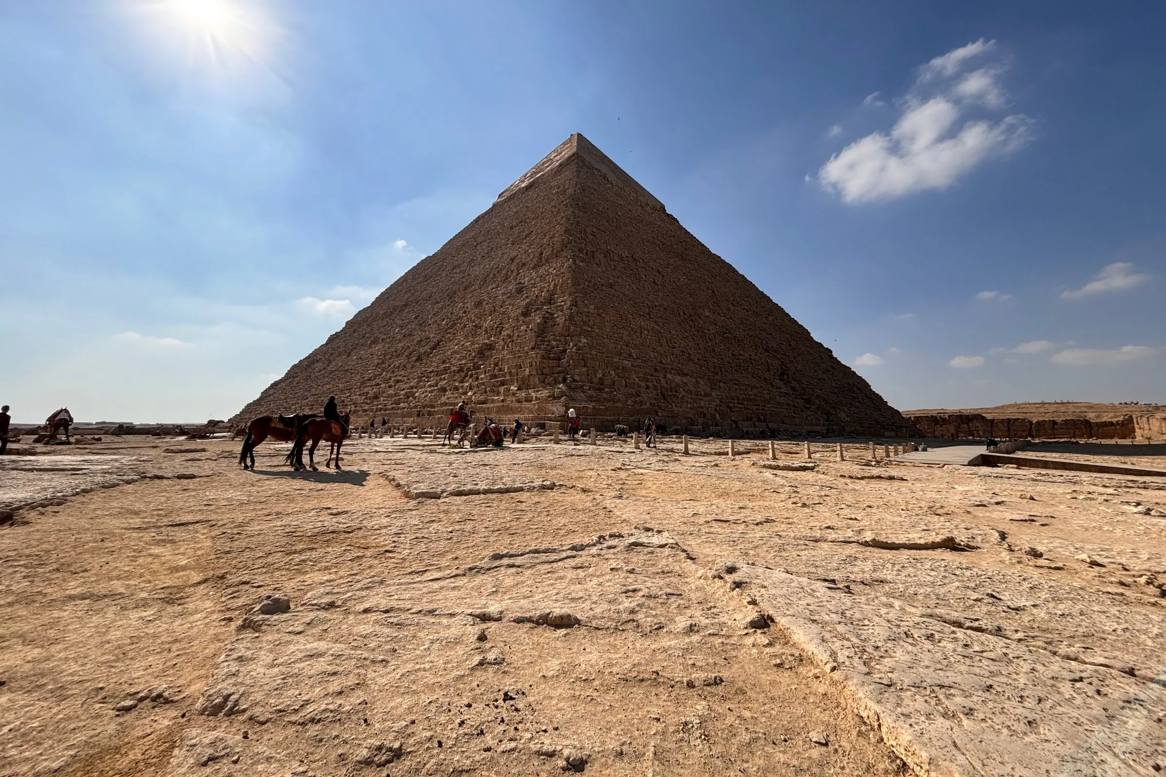 The Pyramid of Khafre at Giza.