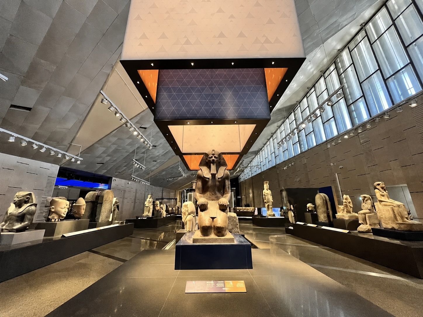 Grand Egyptian Museum near the pyramids of Giza