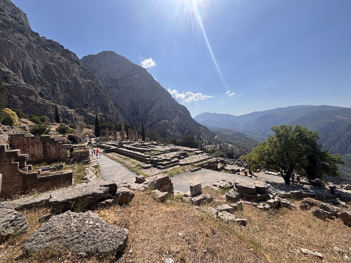 Ancient ruins at Delphi, Greece