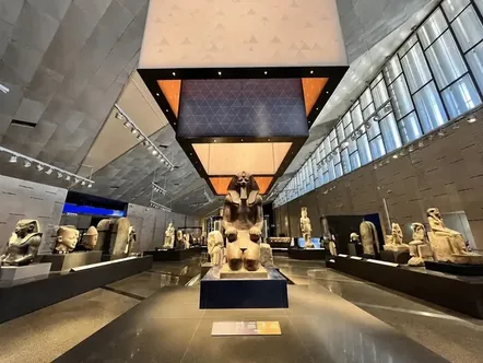 Grand Egyptian Museum near the pyramids of Giza