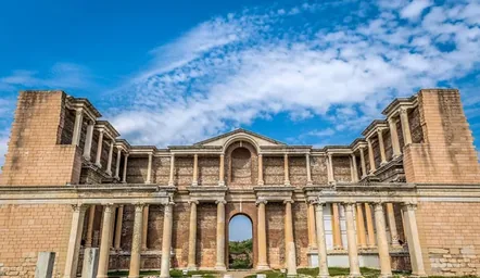 Temple columns at Sardis, Turkey