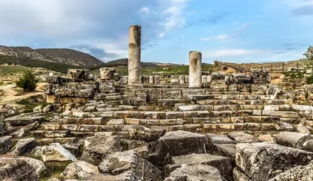 Travertine terraces at Hierapolis, Turkey