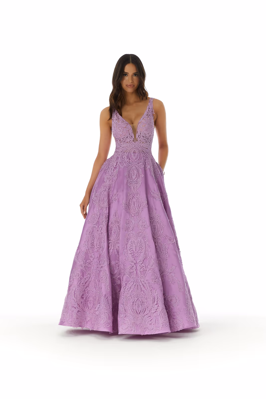 Purple Morilee prom dress