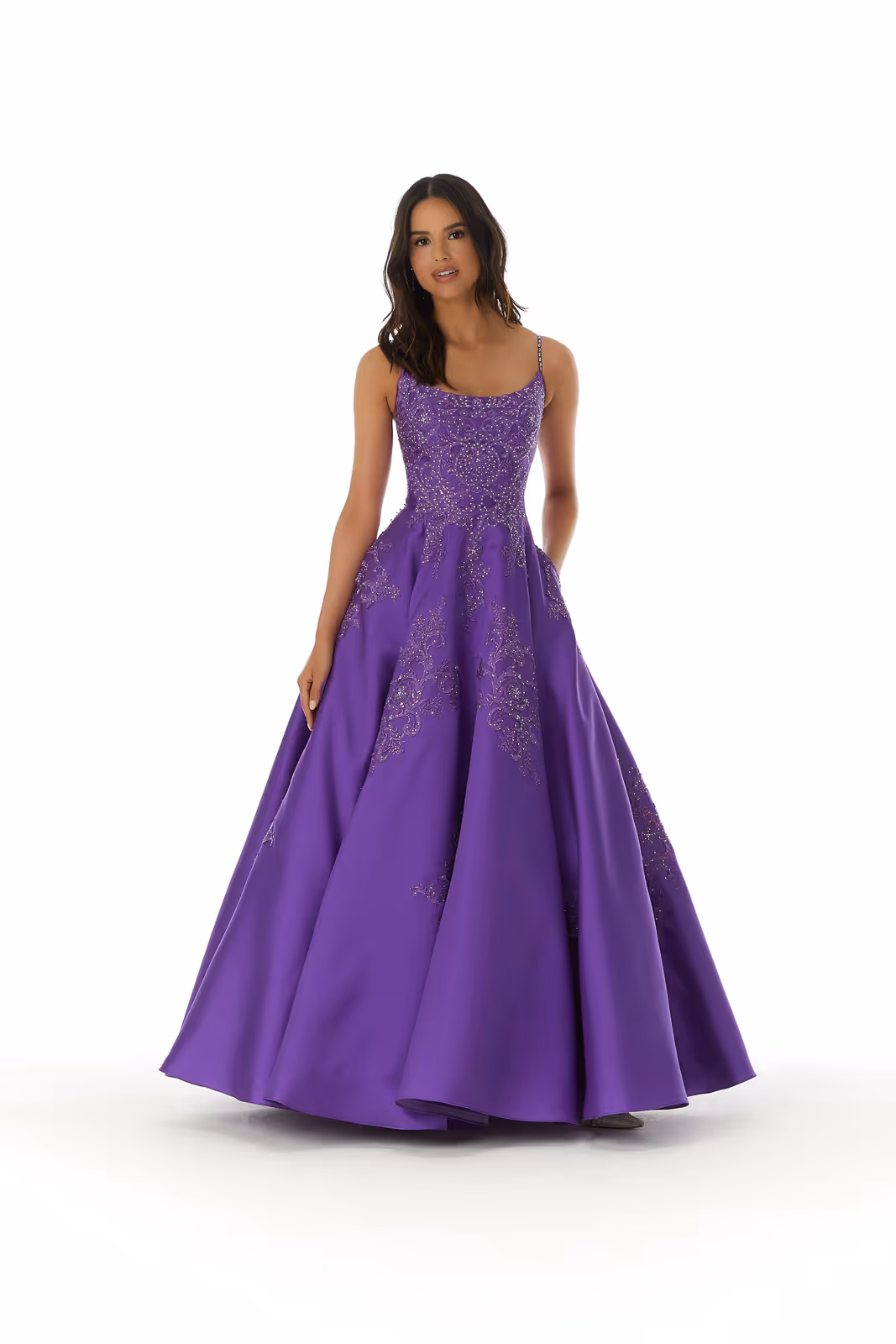 Purple Morilee prom dress