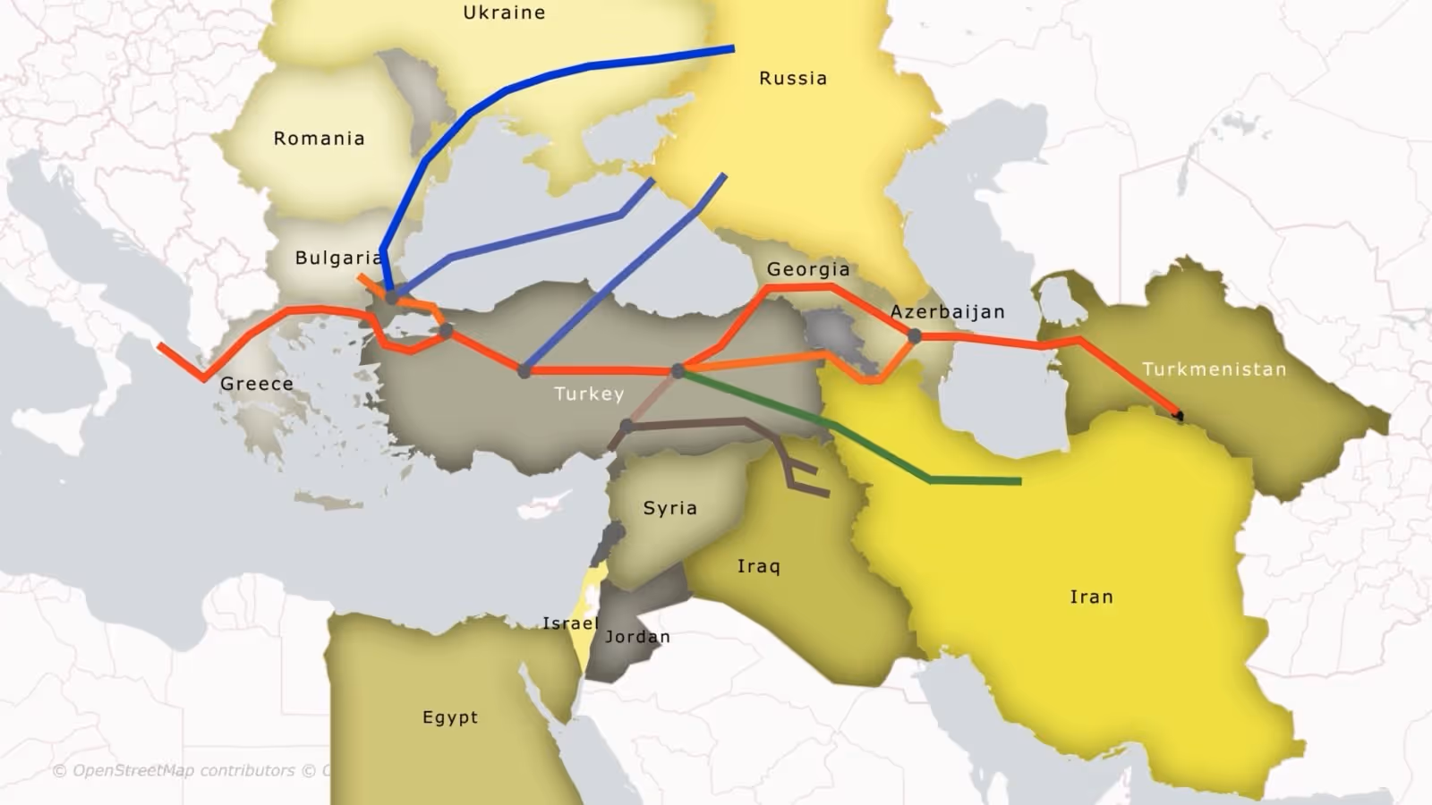 A map of europe with red linesAI-generated content may be incorrect.